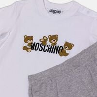 Cotton Teddy Bear Logo-print T-shirt Shorts Set