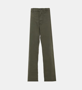 Cotton 5-pockets Wide-leg Pants