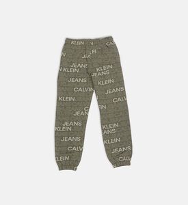 All-over Logo-print Regular-fit Pants