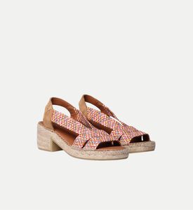Toni Pons Dalyn Raffia Leather Platform Wedge Sandals, Multicolor, Eu-39, Packshot View