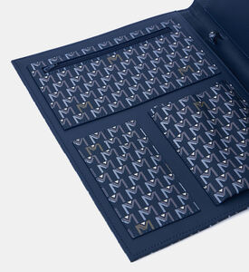 حقيبة ملفات جلد بطبعة ولوغو الماركة