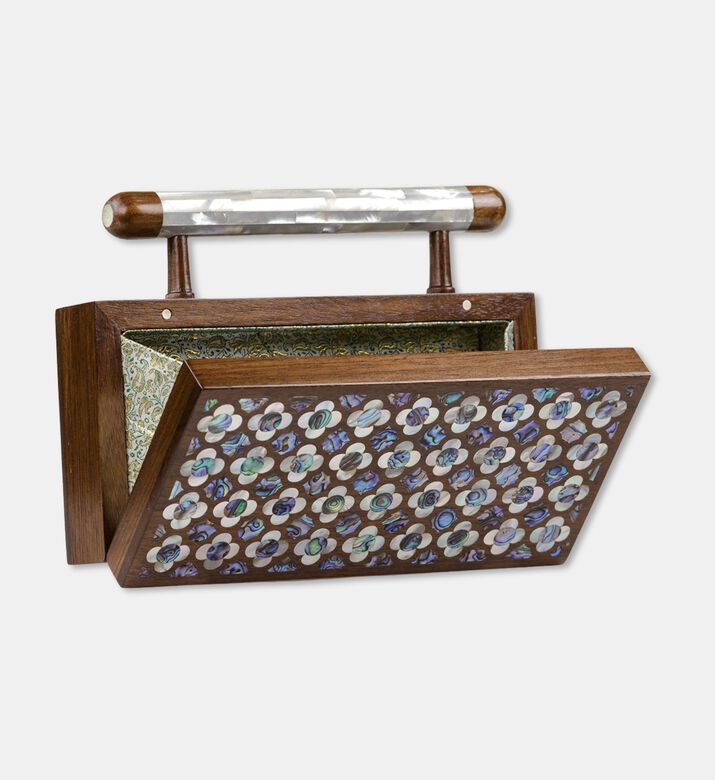 Darmisak Jouri Clutch Green, Packshot View
