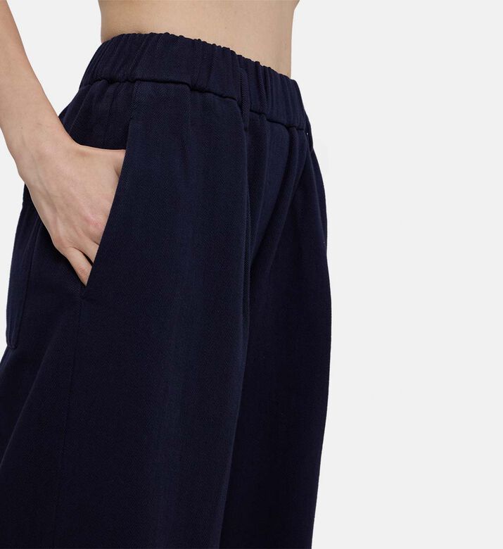 Wide-leg Pleated Trousers