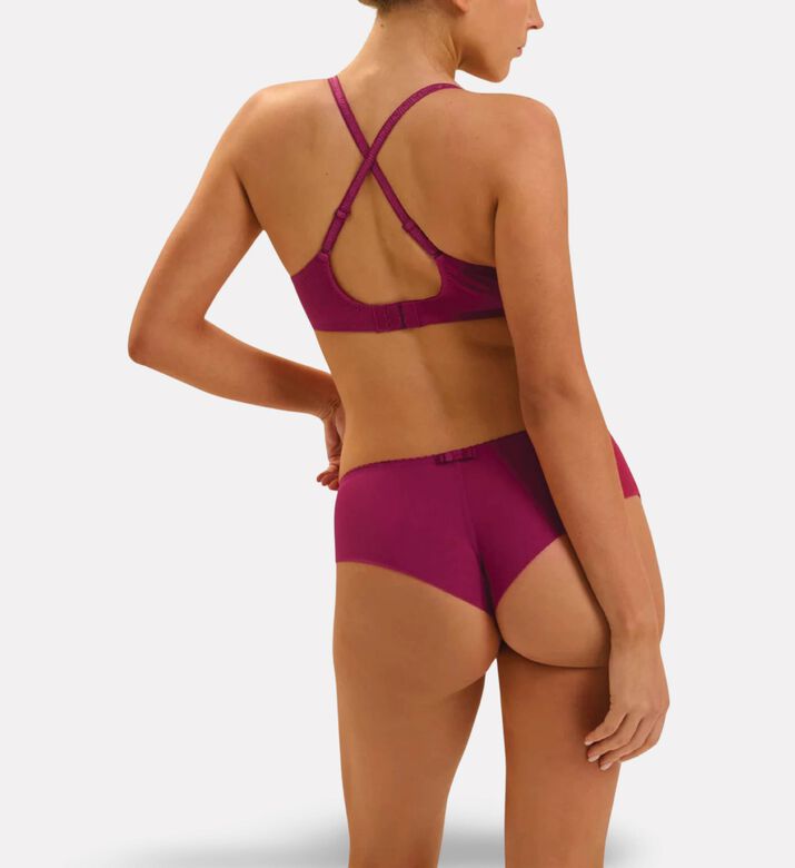 Simone Perele Plunging Underwired Bra, Pink, 100, D, Model View