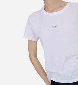 تيشيرت مارتا بأجنحة بأحجار الراين