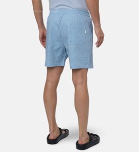 Les Deux Stripe-print Elastic Waistband Shorts, Model View