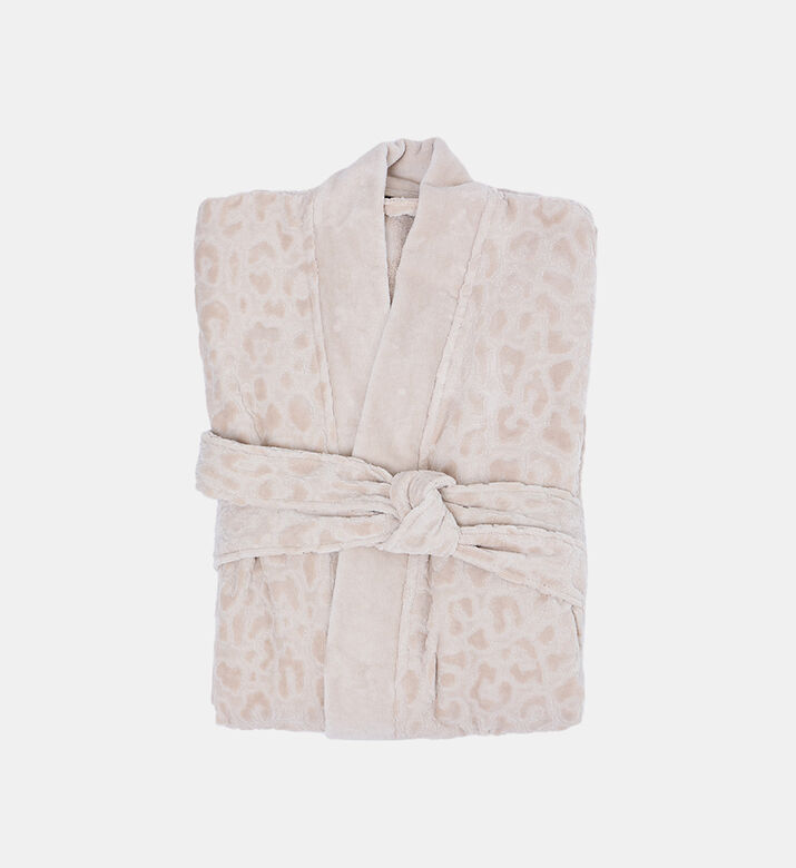 Jaguar Patterned Kimono Bathrobe