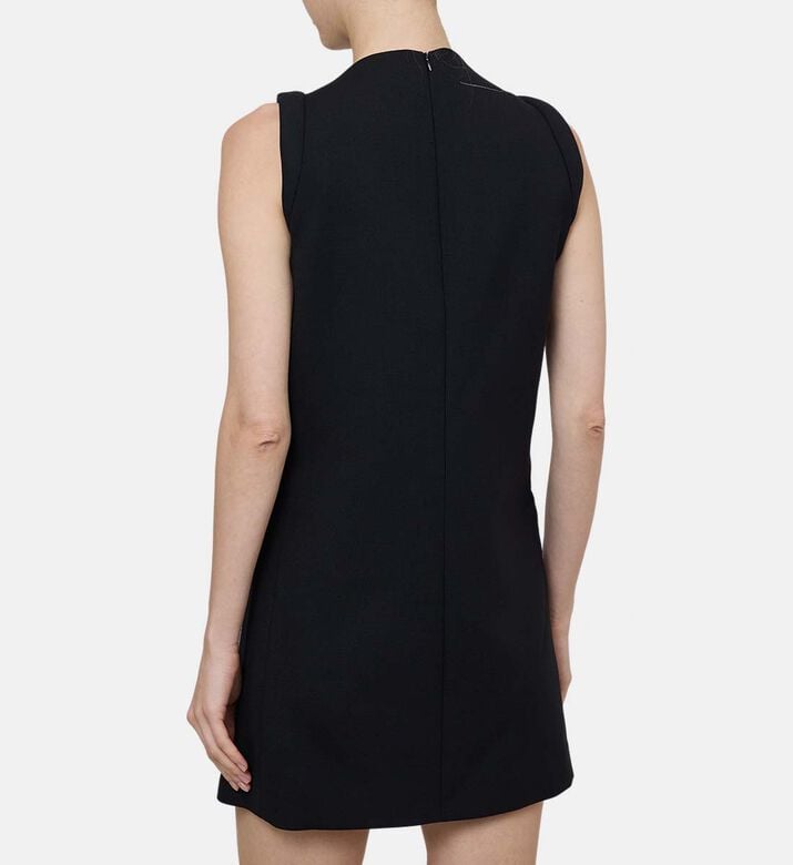 High Neck Structured A-line Dress High Neck Structured A-line Dress