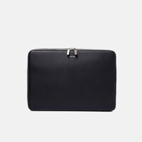 Faux Leather Trim Laptop Sleeve