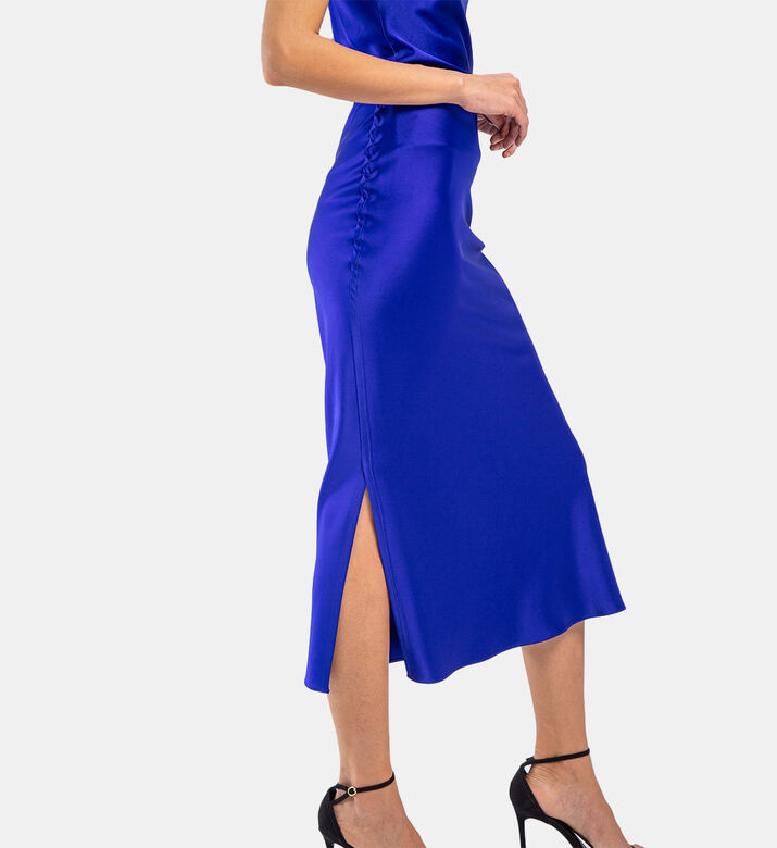 تنورة طويلة ضيقة ساتان