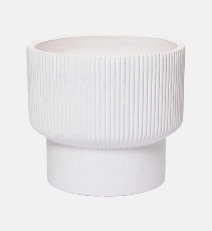 Fiber Clay Ribbed Top Planter Fiber Clay Ribbed Top Planter