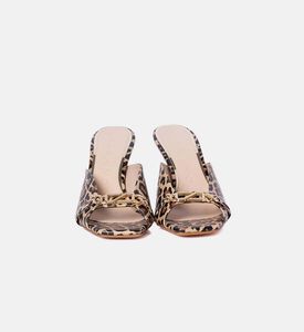 Leopard-print High Heel Mules Leopard-print High Heel Mules