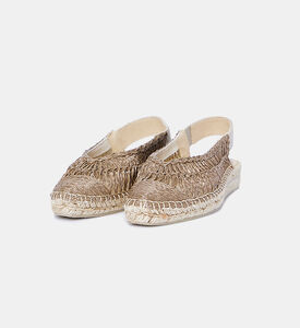 صندل اسبادريل ويدج منخفض رافيا