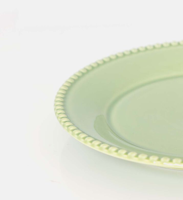 Easy Life Porcelain Painted Design Dinner Plate, Green, Packshot View