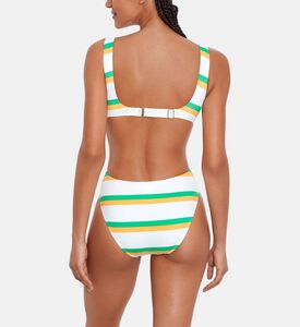Cuct-out Stripped Swimsuit