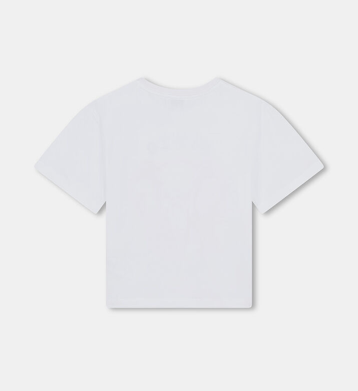 تيشيرت بطبعة لوغو كبير الحجم أمامي