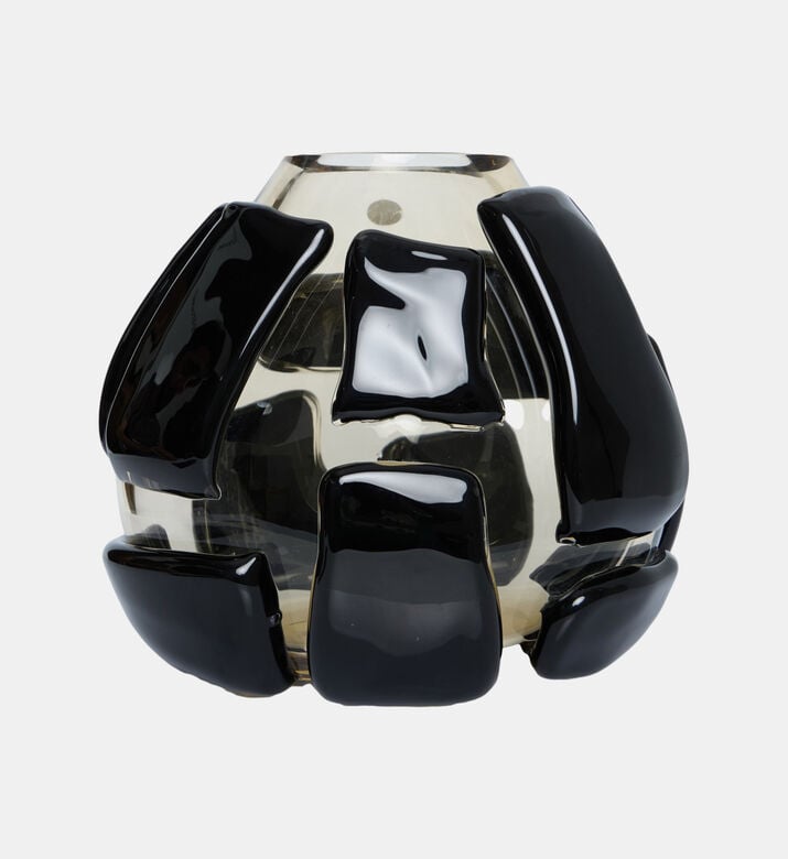 مزهرية كريستالية منخفضة مرقعة مزهرية كريستالية منخفضة مرقعة