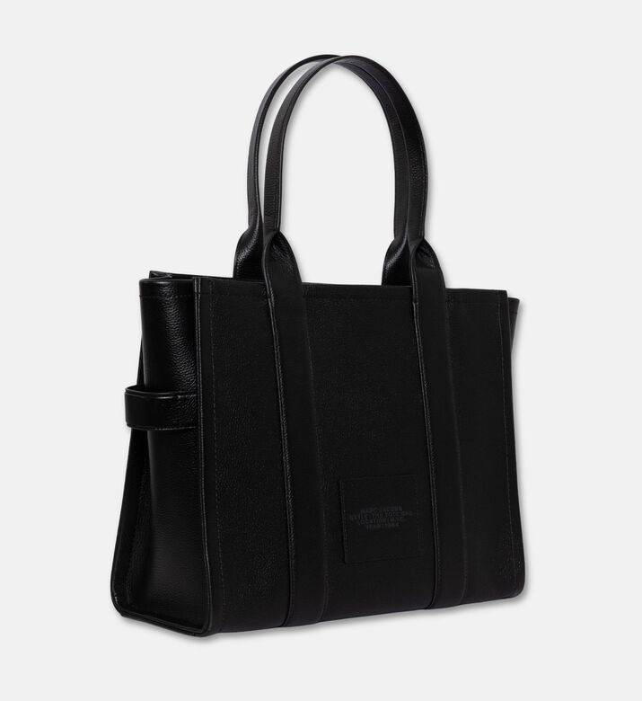 Marc Jacobs The Large Leather Tote Bag, Black, Packshot View