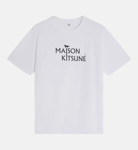 تيشيرت قصير الأكمام بطبعة شعار