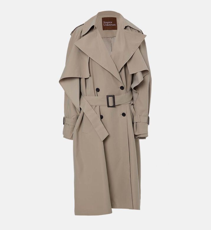 Source Unknown Button-down Long-sleeve Trench Coat, Packshot View