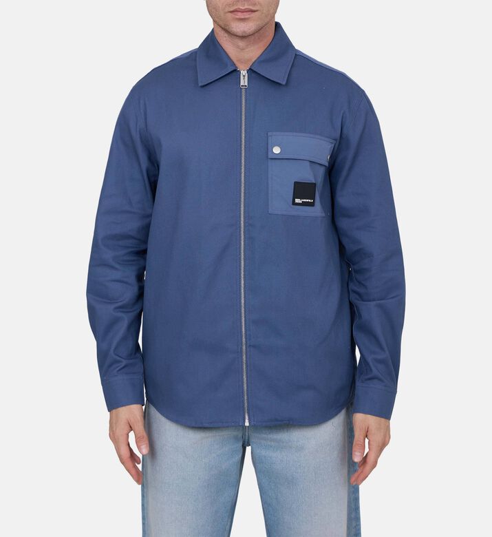Zip Fastening Long-sleeve Shirt