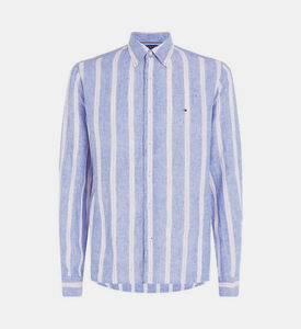 Triple-striped Linen Shirt