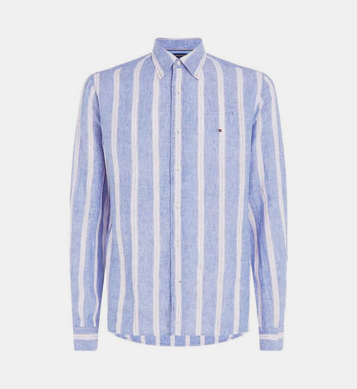 Triple-striped Linen Shirt
