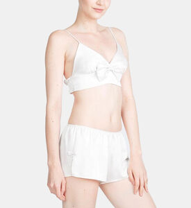 Shimmer Bralette With Short Set