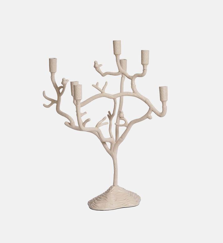 Light and Living Jardia Branch Candle Holder, White, 60x35x70-cm, Packshot View