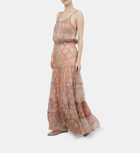 فستان أولغا واسع بطبعة