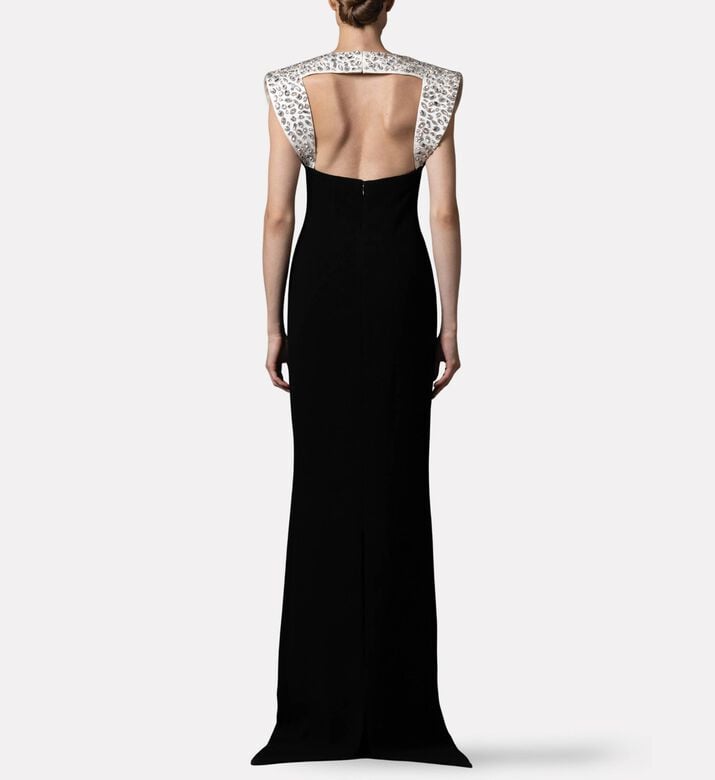 Jean Louis Sabaji Dress Crepe, Model View