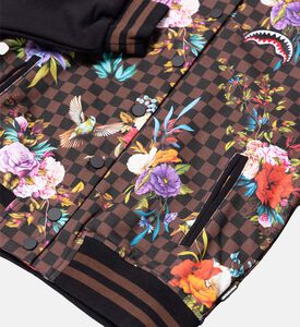 جاكيت غاردن أوف شاركس بتصميم جامعي بحواف مزخرفة