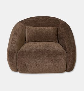 Home Deco and More Lola 1-seater Arm Chair, Brown, Packshot View