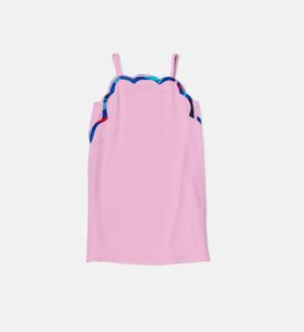 فستان بدون أكمام بطبعة تجريدية