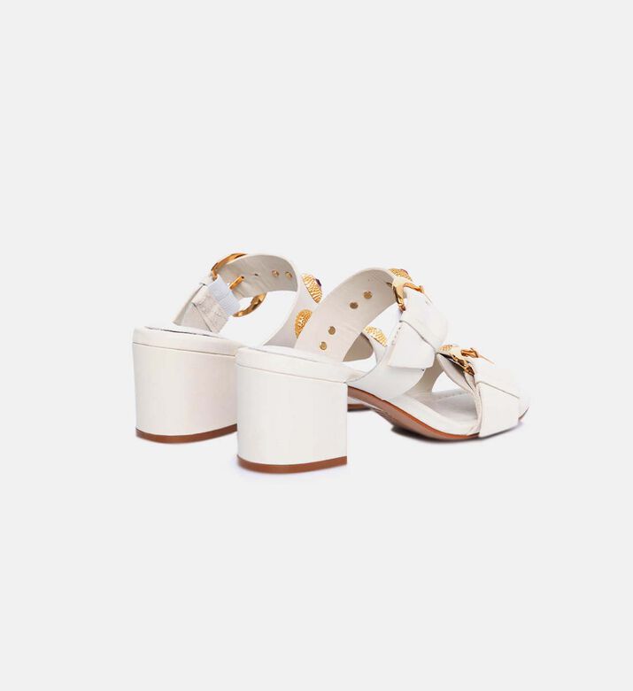 صندل جلد بكعب