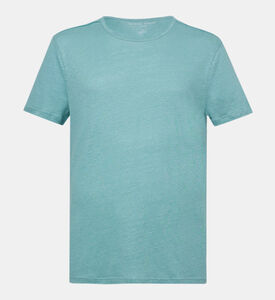 تيشيرت جوردان كتان سادة بلون واحد