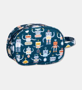 A Little Lovely Company Toiletry Bag - Robots, Packshot View