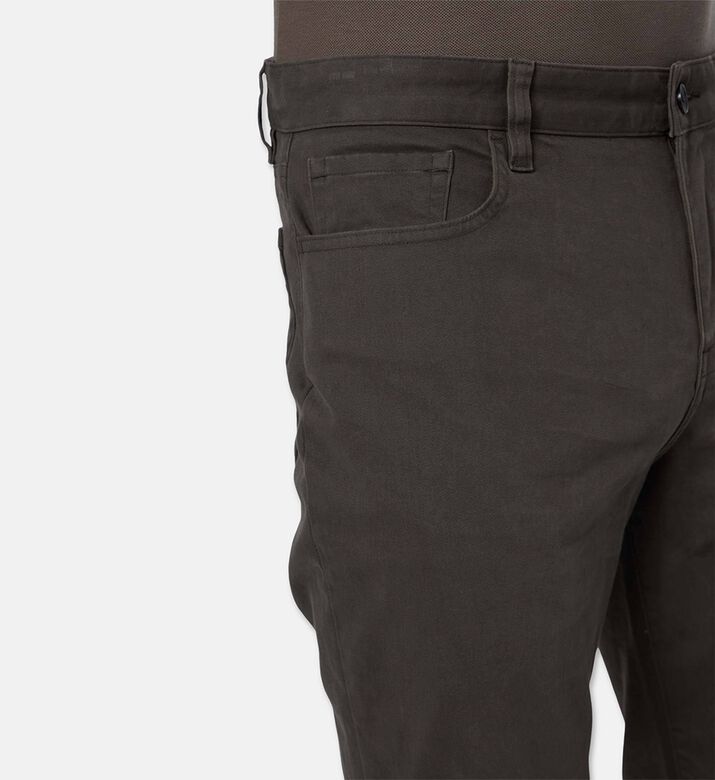Vince Cotton 5-pockets Pants, Dark-green, 34, Model View