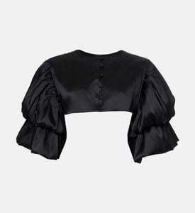 Savanna Ruffled Asymmetrical Midi Dress, Packshot View