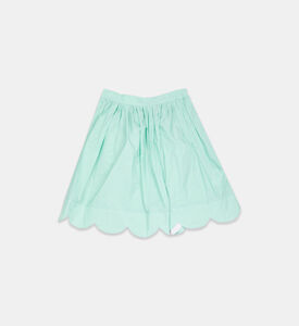 تنورة واسعة بحافة صدفية