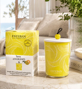 Esteban Paris Terre D Agrumes Refillable Scented Candle, Packshot View