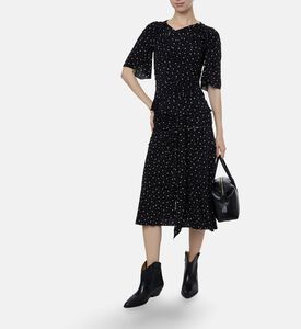 Isabel Marant Ruched Printed Midi Skirt, Model View