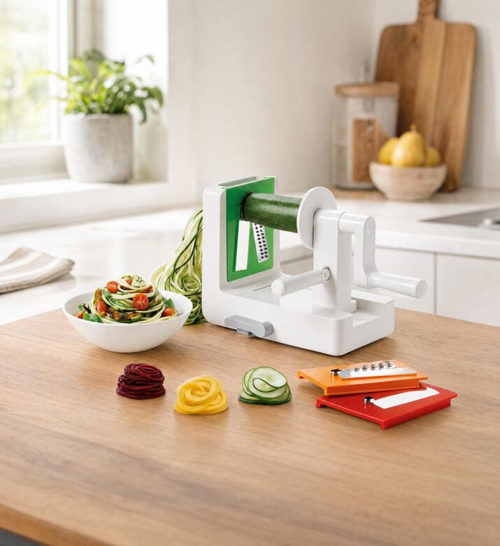 Oxo Side And Rotating Foldable Piralizer, Model View