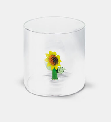 Sunflower Borosilicate Tumbler