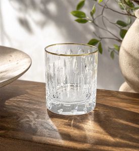 Cristal de Paris Barcelona Gold-ring Tumblers Set, Model View