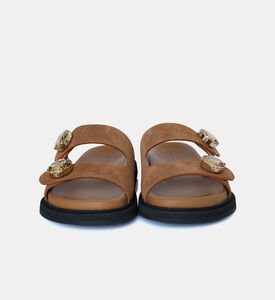 Paros Double Strap Rhinestone Button Sandals Paros Double Strap Rhinestone Button Sandals