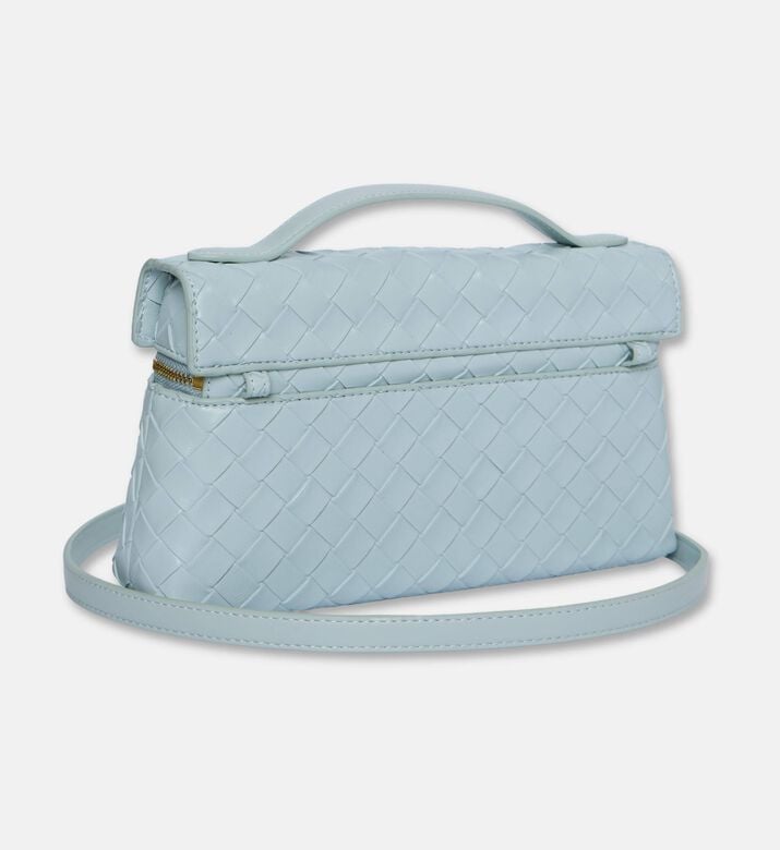 JW PEI Thea Weave Texture Top Handle Bag, Blue, Packshot View