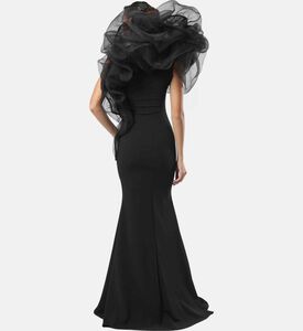 One-shoulder Sculptural Ruffle-detail Gown One-shoulder Sculptural Ruffle-detail Gown