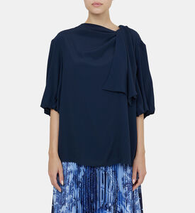 Drape Detail Short Sleeve Top