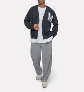 MM6 Elastic Waistband Wide-leg Pants, Model View